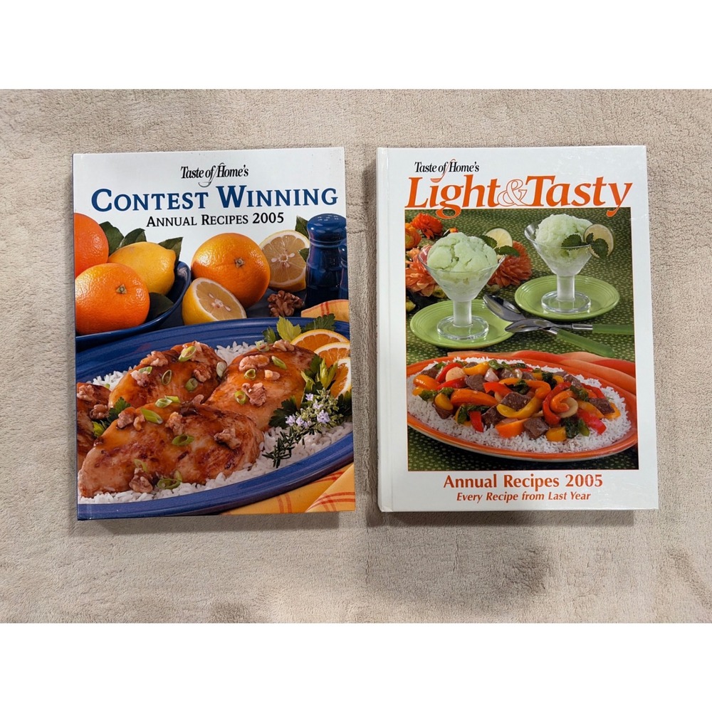 Taste of Home Cookbooks Unisex OS Multi Excellent 2005 Annual Recipes Set of 2